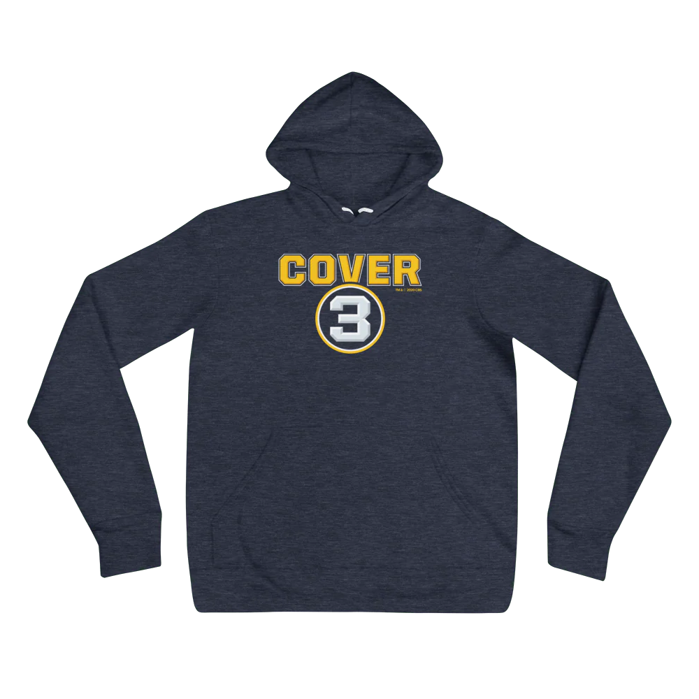 Cover 3 Logo Adult Fleece Hooded Sweatshirt - Image 3
