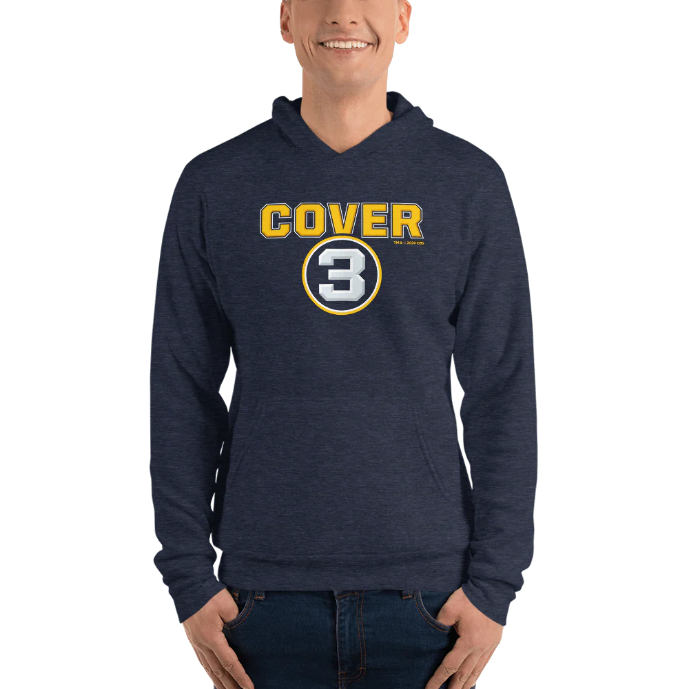 Cover 3 Logo Adult Fleece Hooded Sweatshirt - Image 4