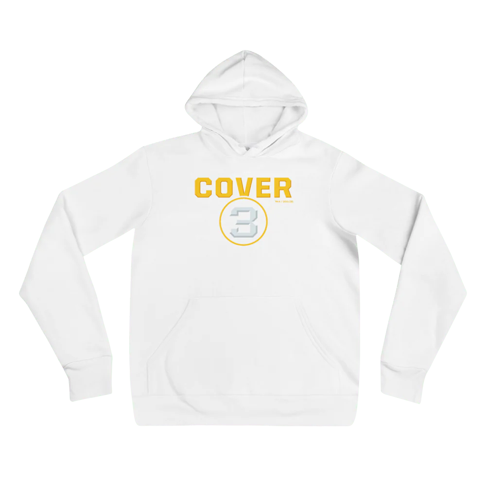 Cover 3 Logo Adult Fleece Hooded Sweatshirt - Image 5