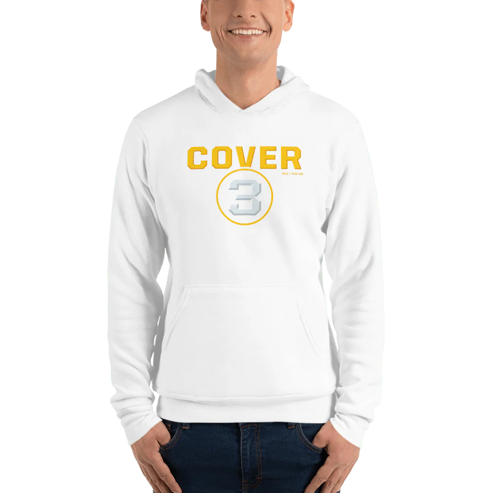 Cover 3 Logo Adult Fleece Hooded Sweatshirt - Image 6