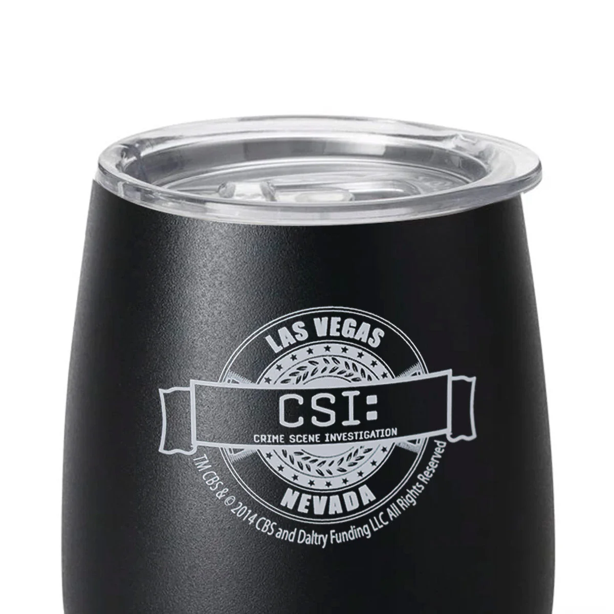 CSI: Crime Scene Investigation Logo Badge Wine Tumbler - Image 4