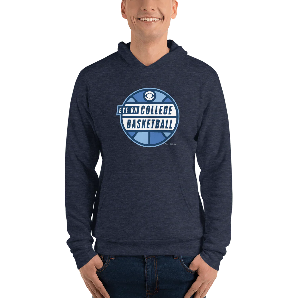 Eye on College Basketball Podcast Logo Adult Fleece Hooded Sweatshirt - Image 4