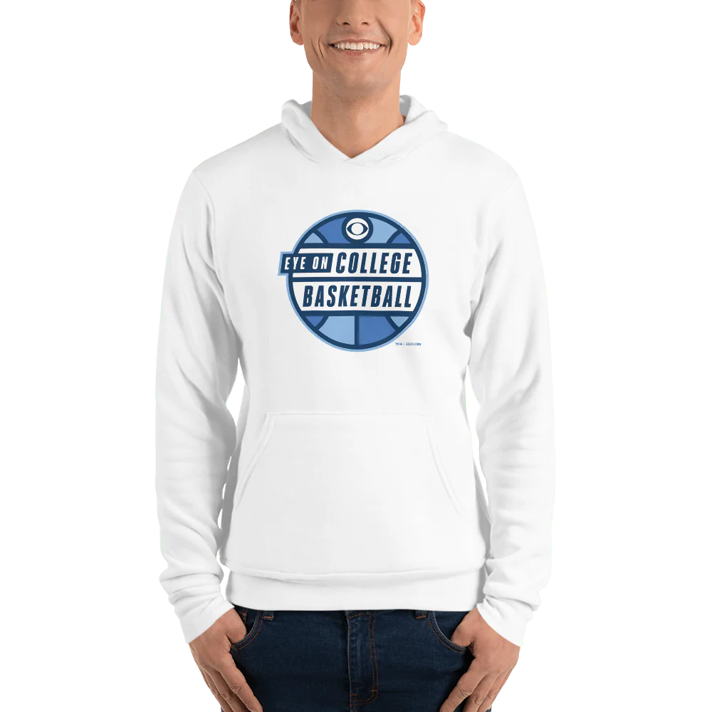 Eye on College Basketball Podcast Logo Adult Fleece Hooded Sweatshirt - Image 6