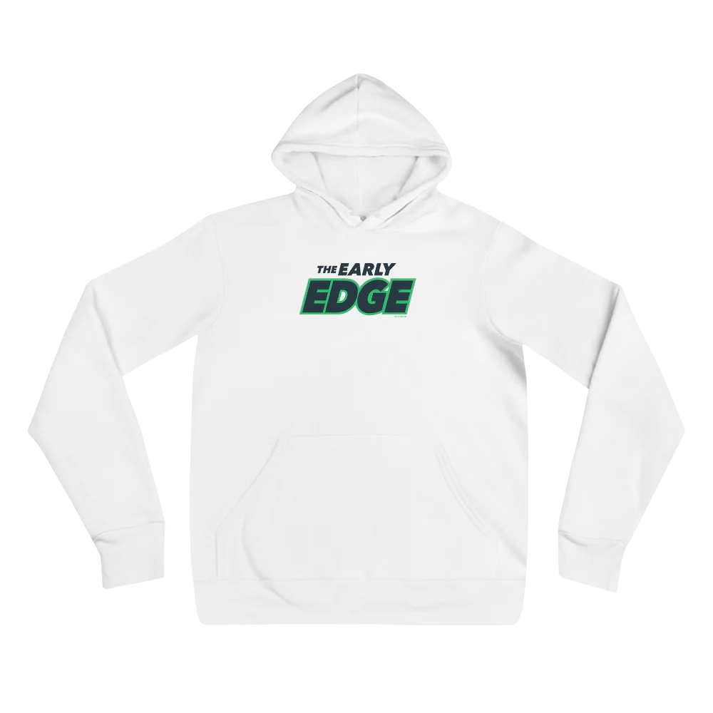 The Early Edge Podcast Logo Adult Fleece Hooded Sweatshirt - Image 3