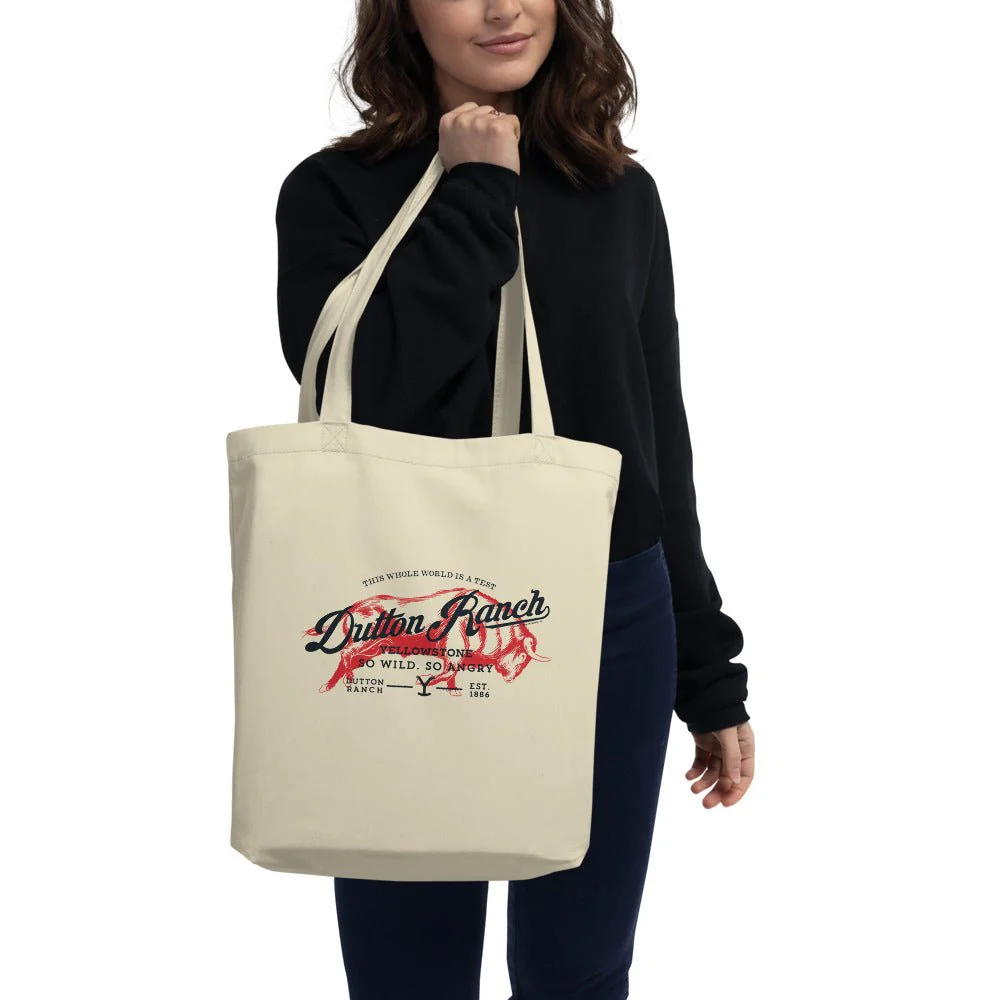 Yellowstone Dutton Ranch So Wild So Angry Eco Tote Bag - Image 3