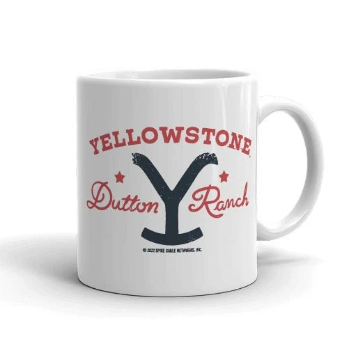Yellowstone Dutton Ranch Star White Mug - Image 3