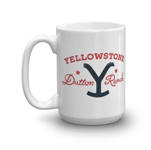 Yellowstone Dutton Ranch Star White Mug - Image 4