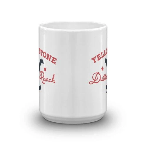 Yellowstone Dutton Ranch Star White Mug - Image 5