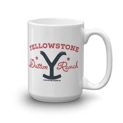 Yellowstone Dutton Ranch Star White Mug - Image 6
