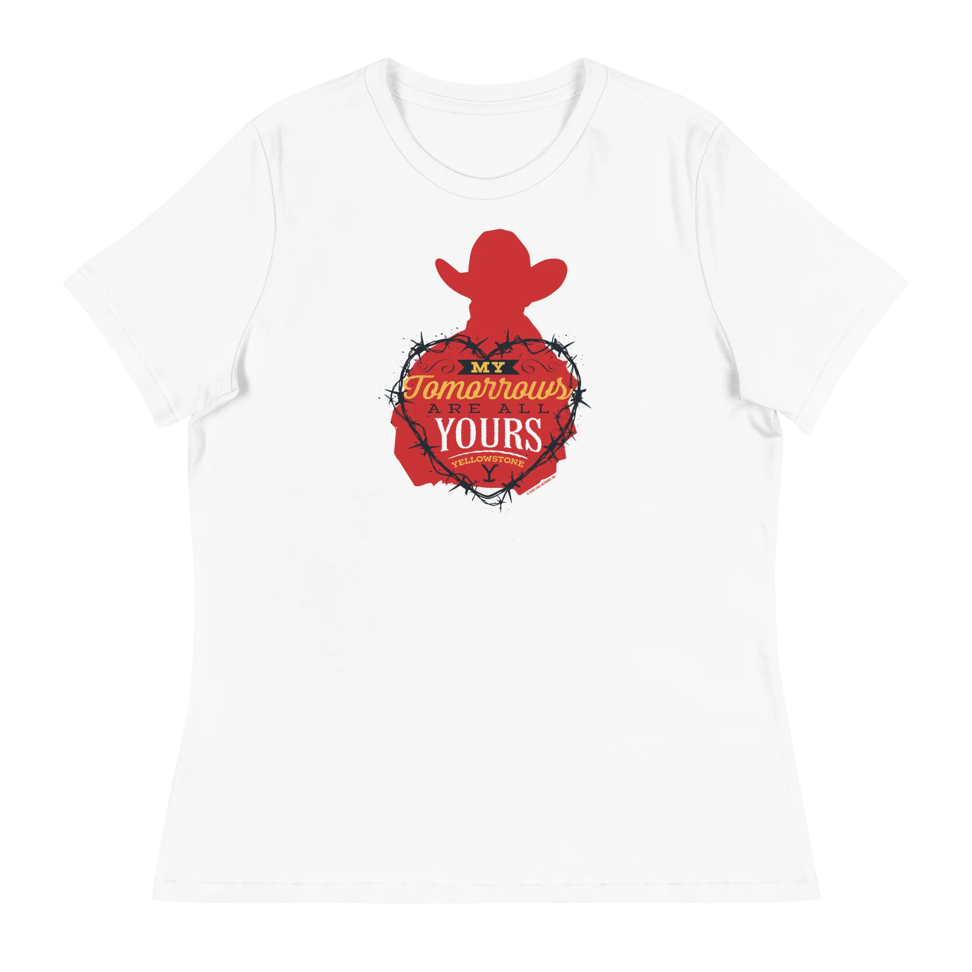 Yellowstone My Tomorrows Are All Yours Cowboy Women's Relaxed T-Shirt - Image 4
