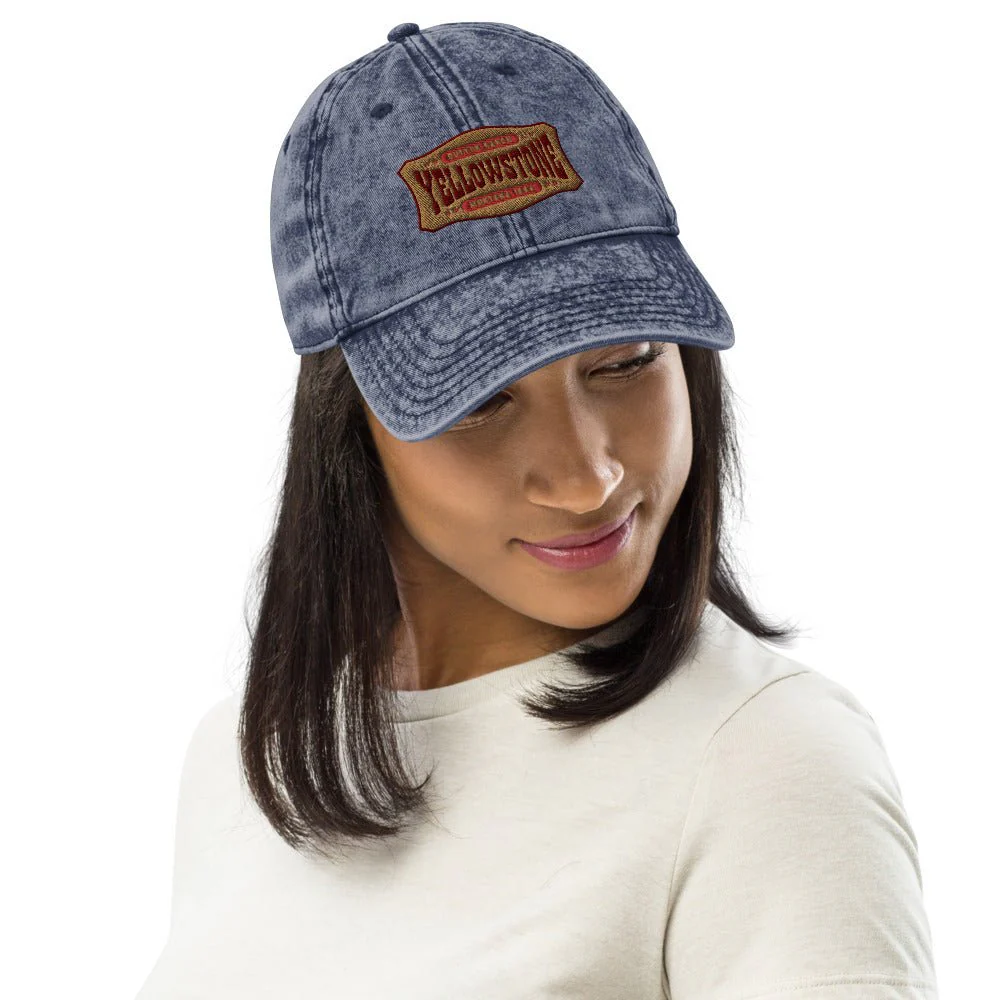 Yellowstone Patch Vintage Denim Cap - Image 4