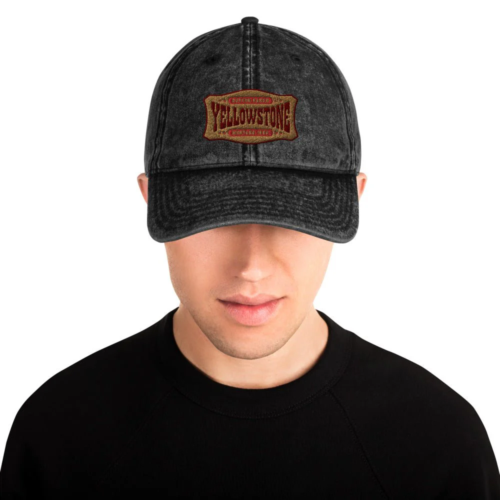 Yellowstone Patch Vintage Denim Cap - Image 7