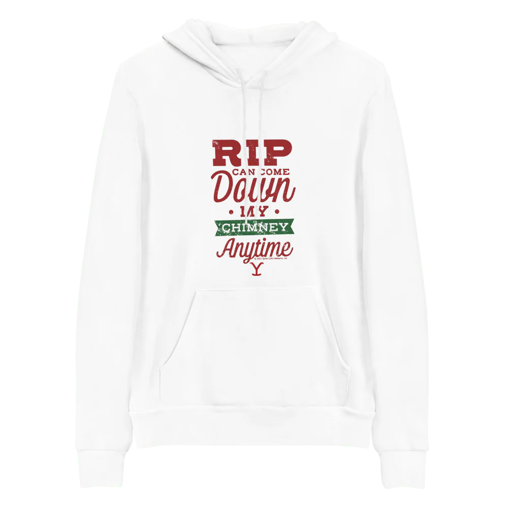 Yellowstone Rip Can Come Down My Chimney Any Time Adult Fleece Hooded Sweatshirt - Image 4