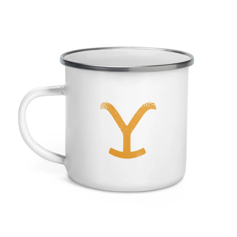Yellowstone Rip Wheeler There's Work To Be Done Enamel Mug - Image 3