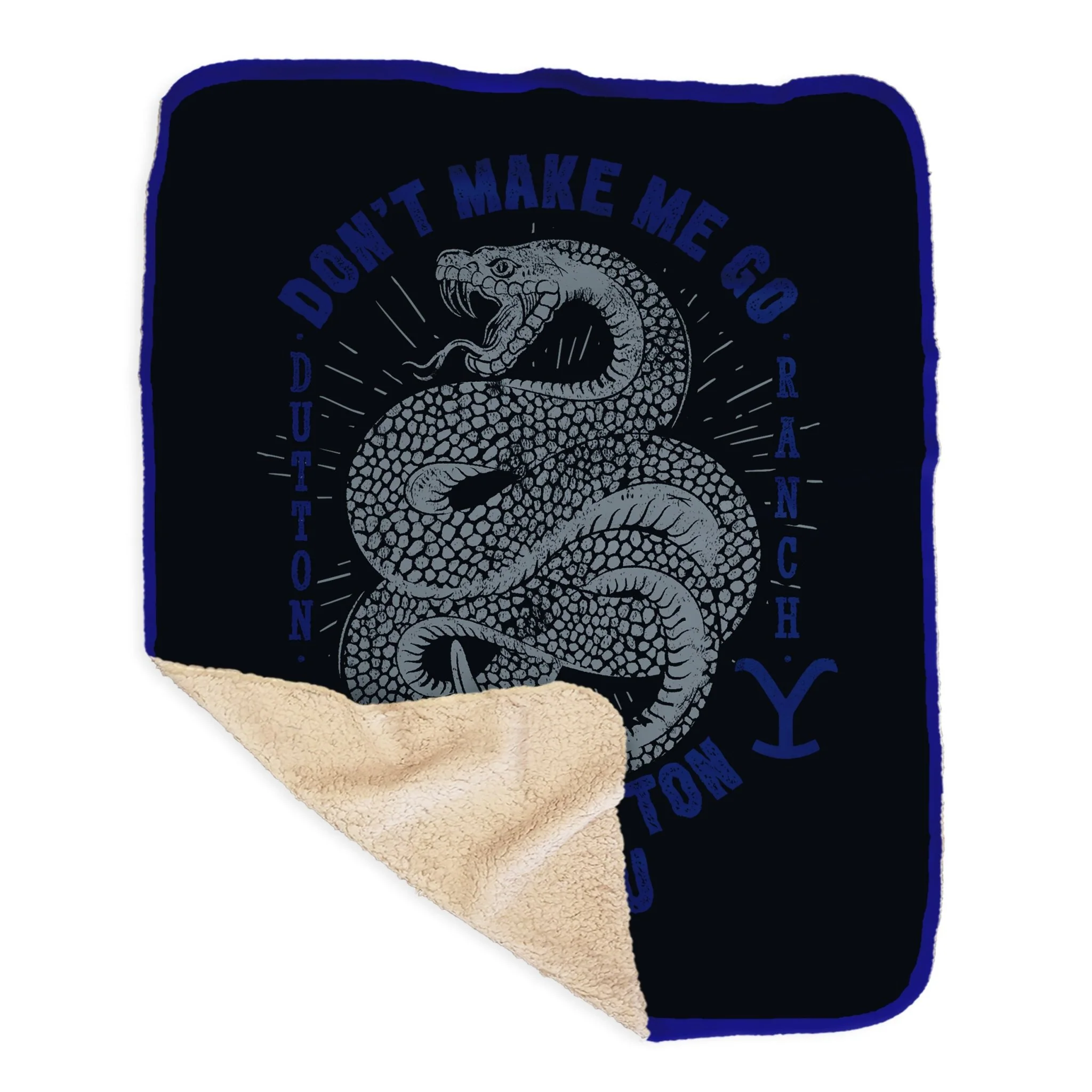 Yellowstone Snake Beth Dutton On You Sherpa Blanket - Image 3