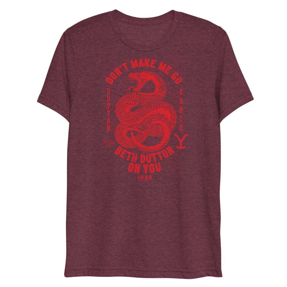 Yellowstone Snake Beth Dutton On You Unisex Tri-Blend T-Shirt - Image 4