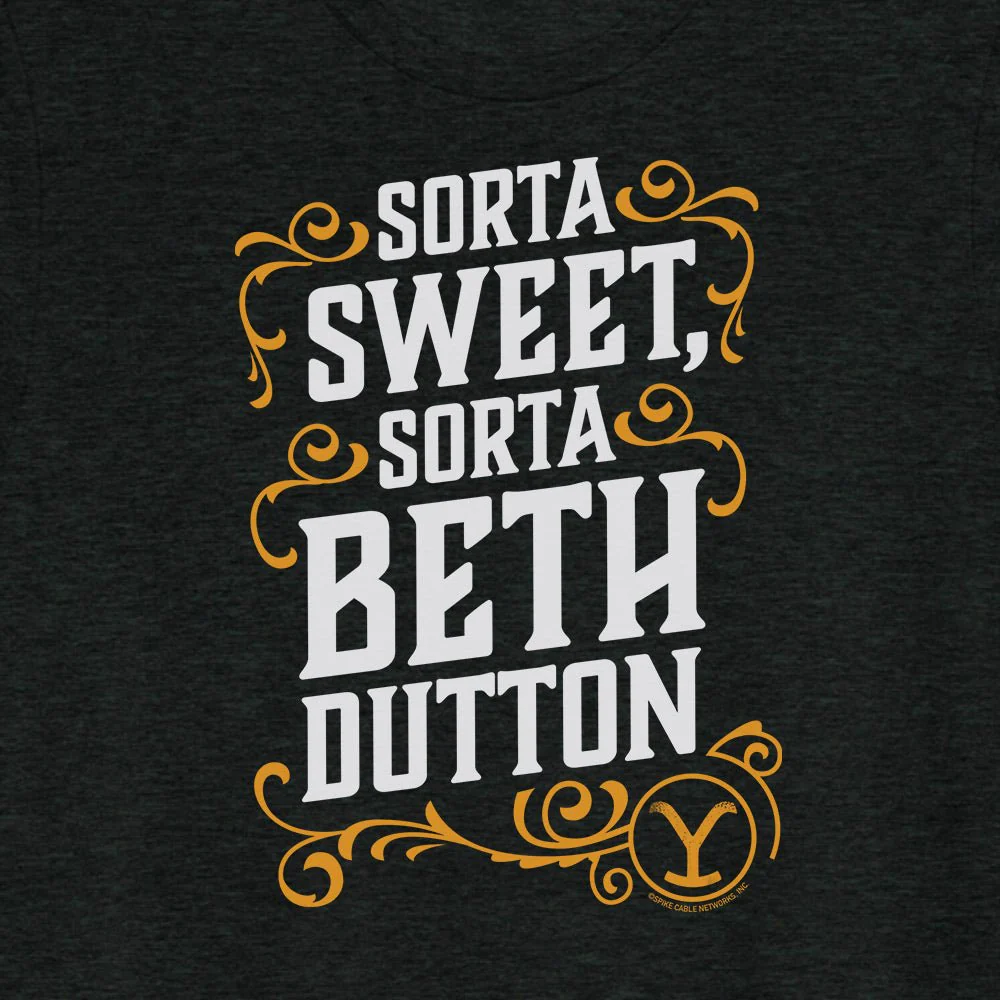 Yellowstone Sorta Sweet Sorta Beth Dutton Unisex Tri-Blend T-Shirt - Image 3